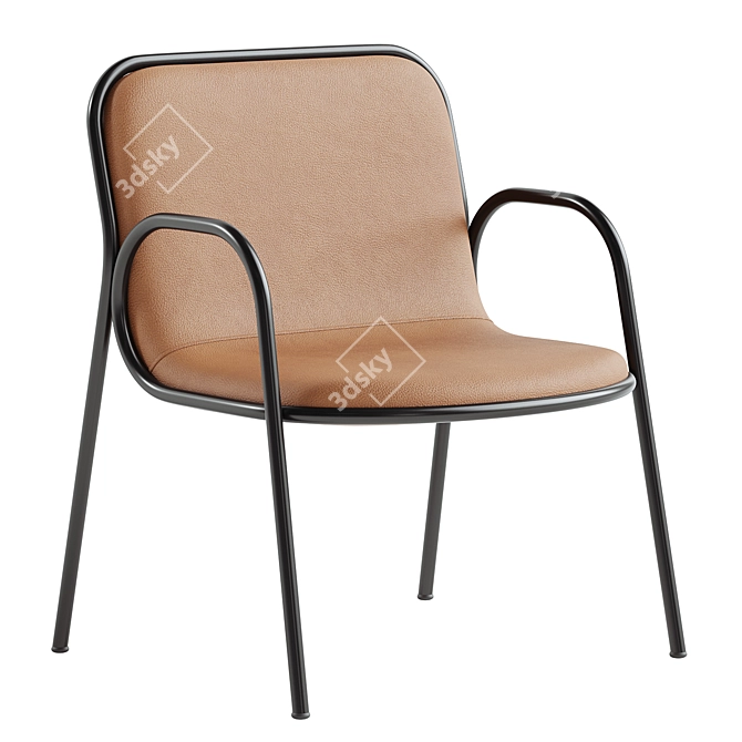 Modern Unia Lounge Chair Design 3D model image 3