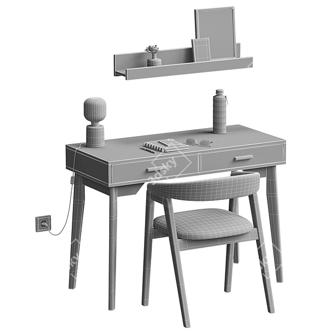 Nordic Workspace Set Divan.ru 3D model image 7