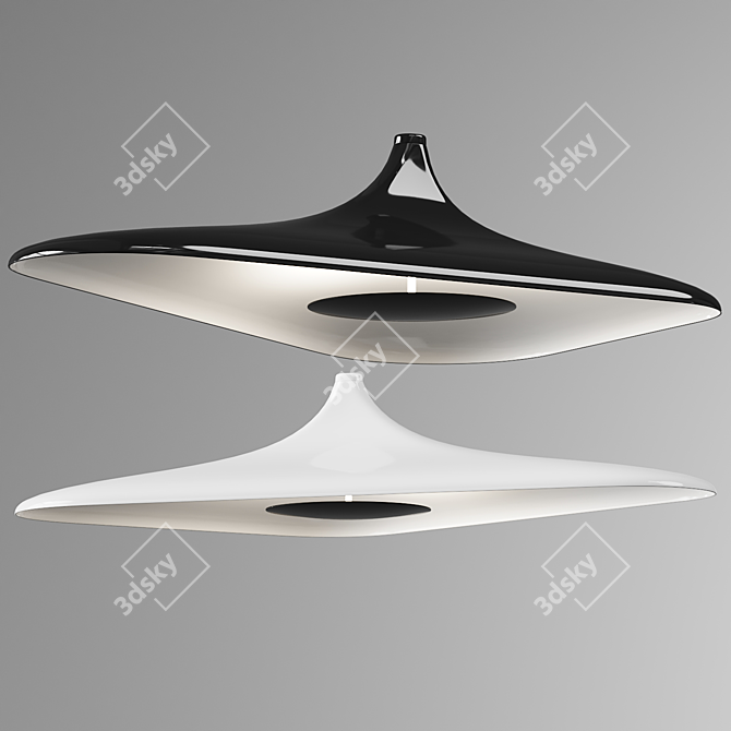 Sleek LED Ceiling Lamp - Odile Decq 3D model image 3