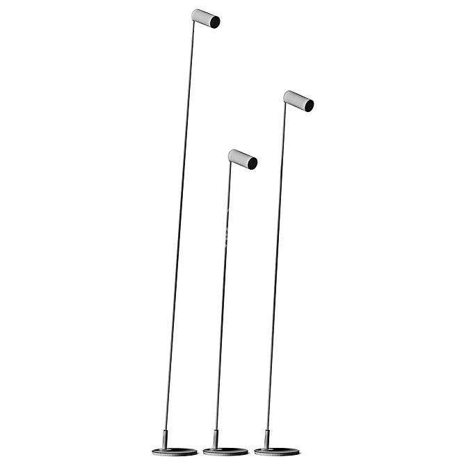 Modern Reach Floor Lamp, Jos Muller 3D model image 4