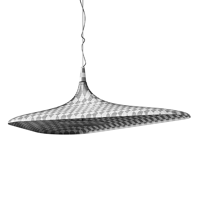 Contemporary LED Pendant Lamp Odile Decq 3D model image 4