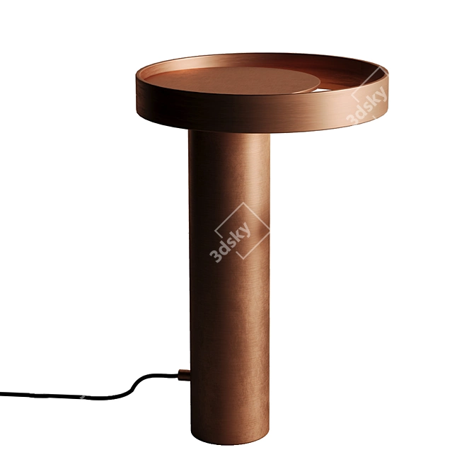 Modern Circle Table Lamp 3D model image 2