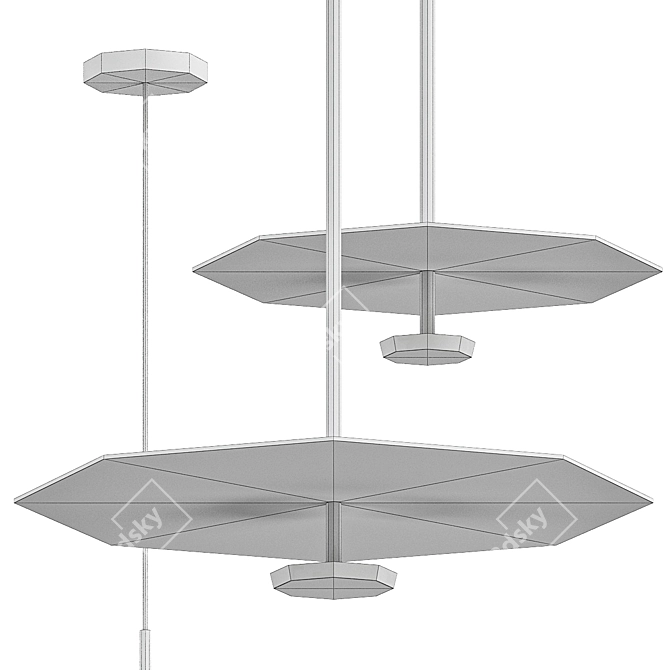 Modern Vibia Flat Lighting Fixtures 3D model image 3