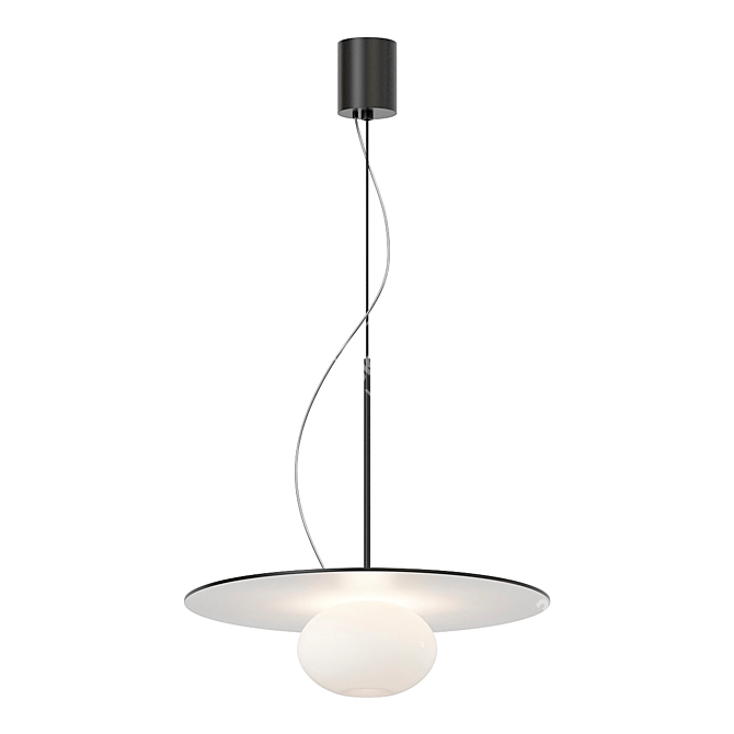 Sleek Modern Pendant Light 3D model image 3