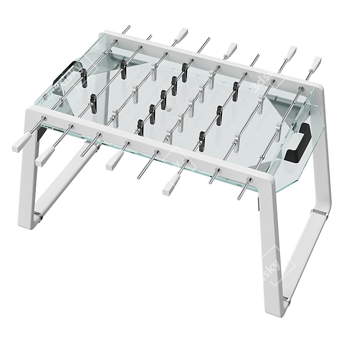 Canvas Glass Foosball Table 3D Model 3D model image 2