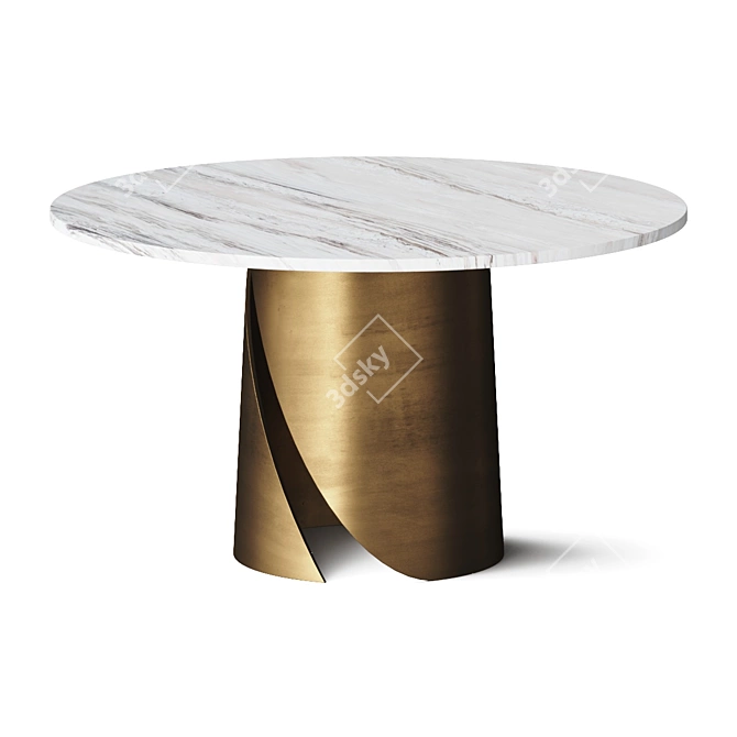 Modern Nuova Coffee Table - Ø795 x H435 mm 3D model image 1