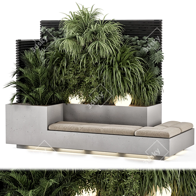 Lush Backyard Tree Set 2321 3D model image 7