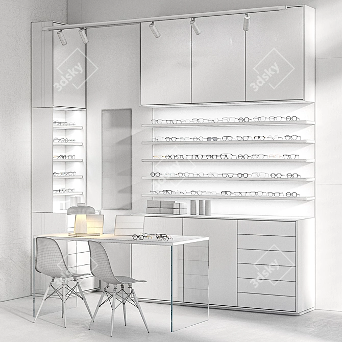 Title: Centimeter-Friendly Glasses Shop 3D model image 6