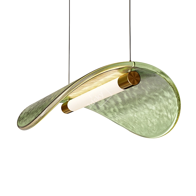 Sleek Manta Suspension Lamp: Paolo Castelli 3D model image 2