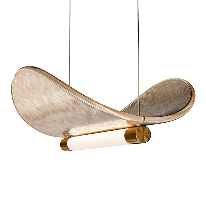 Sleek Manta Suspension Lamp: Paolo Castelli 3D model image 3