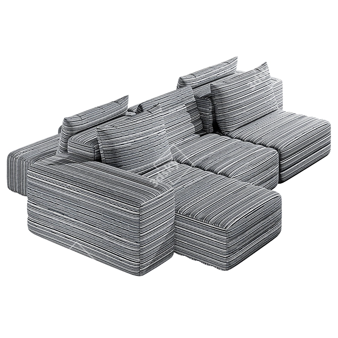 Adjustable Gervasoni-SAMET G Sofa 3D model image 2