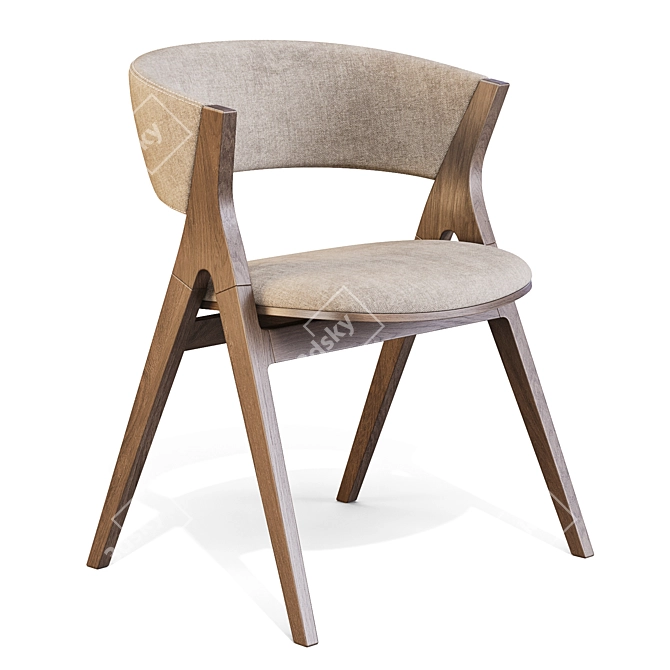 Dynamic Contemporary Remo Dining Chair 3D model image 3