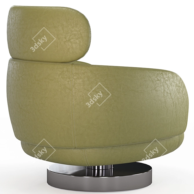  Minotti Vivienne Chair Ottoman 3D model image 5