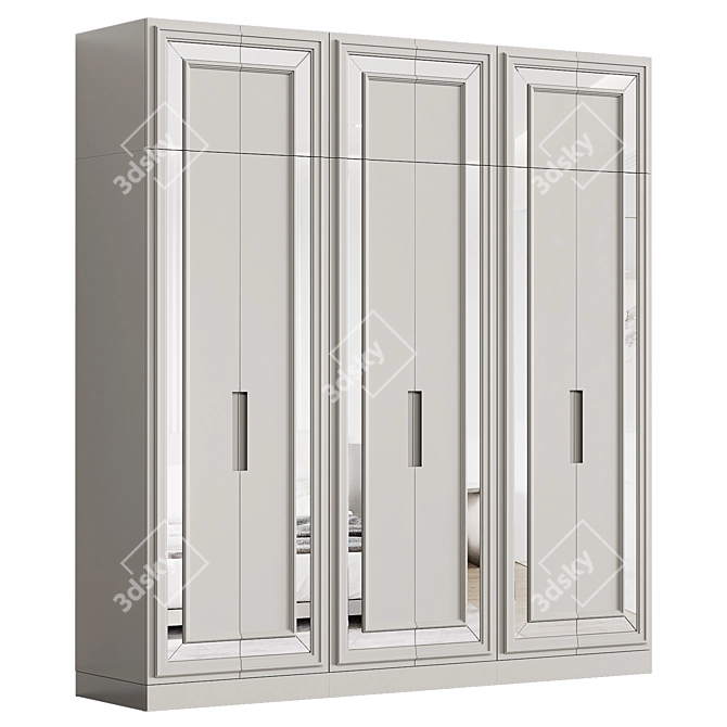 Modular Neoclassical Wardrobe 12 3D model image 1