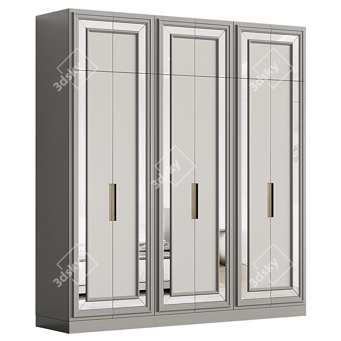 Modular Neoclassical Wardrobe 12 3D model image 2