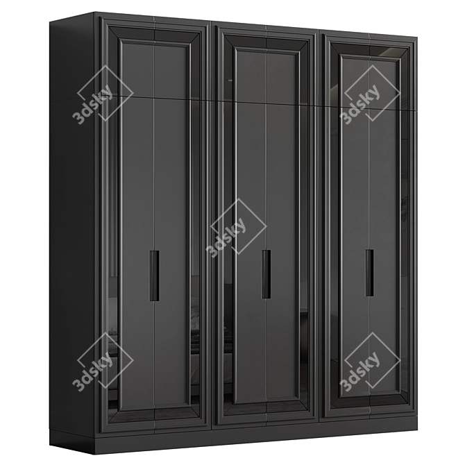 Modular Neoclassical Wardrobe 12 3D model image 4