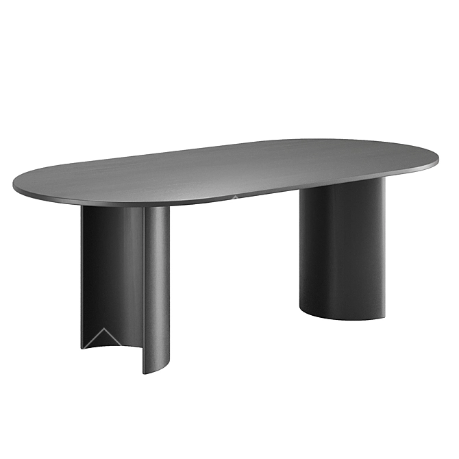 Modern 3-Piece Table Set 3D model image 2