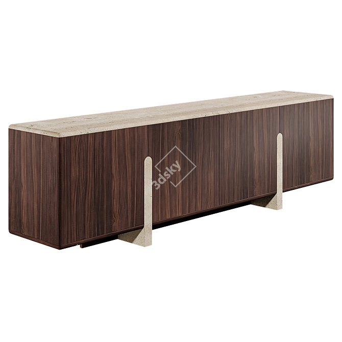 Elegant Roche Bobois PALATINE Sideboard 3D model image 2