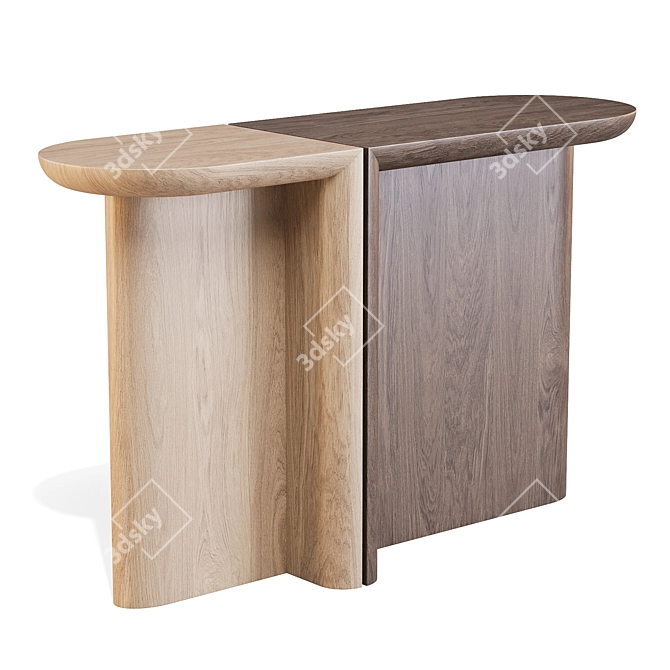 WeWood Re-Form Console Elegance 3D model image 1