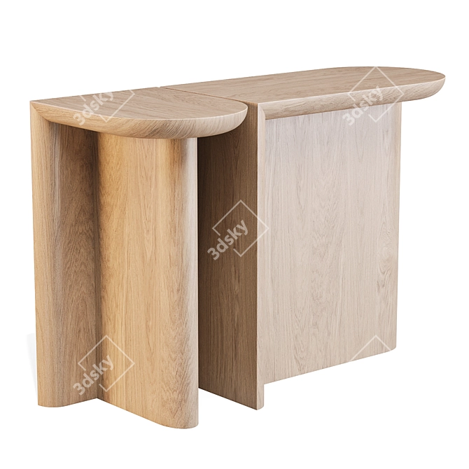 WeWood Re-Form Console Elegance 3D model image 3