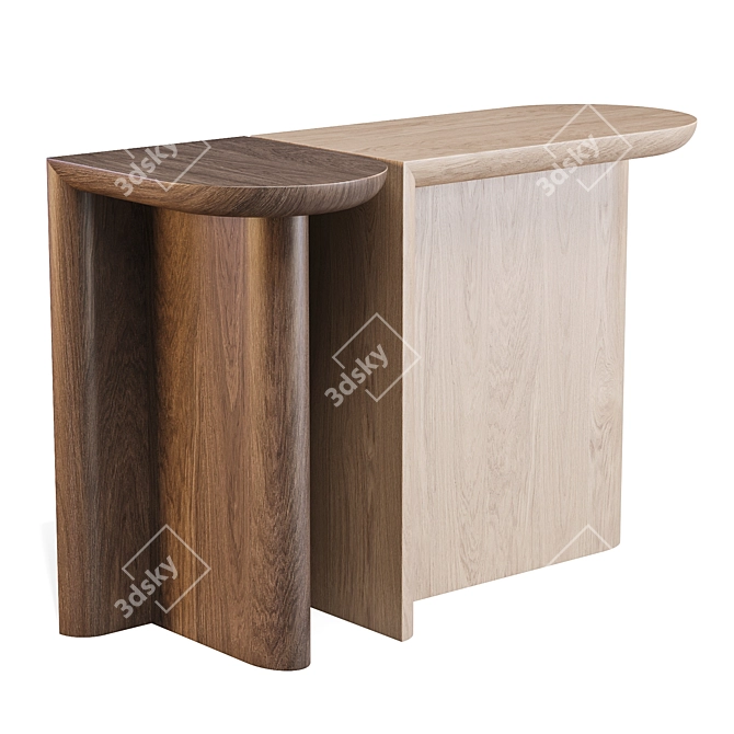 WeWood Re-Form Console Elegance 3D model image 4