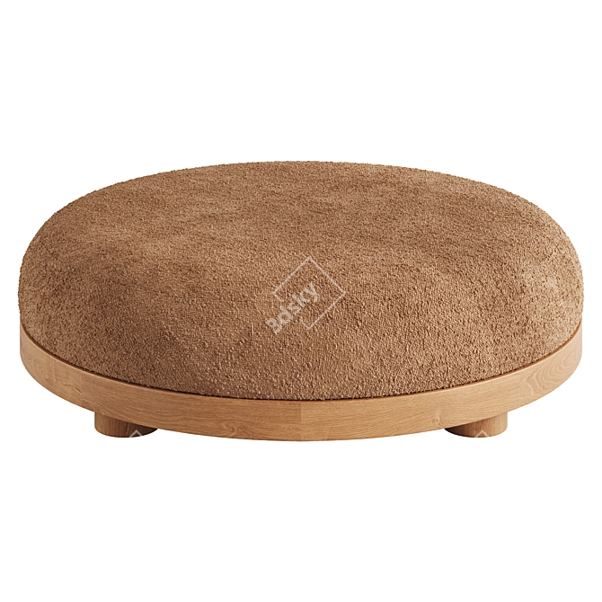 Designer Large Pouf for Interior 3D model image 2