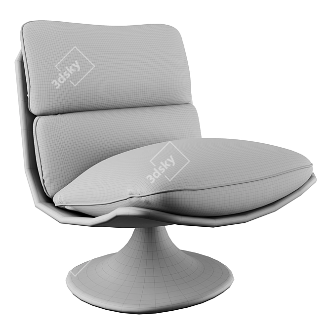 Sleek Minotti Pattie Armchair 3D model image 5