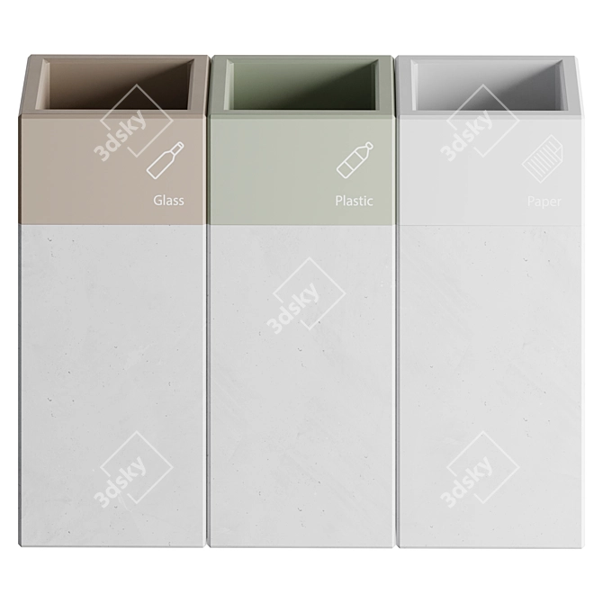  Dual Purpose Waste Bin 3D model image 5