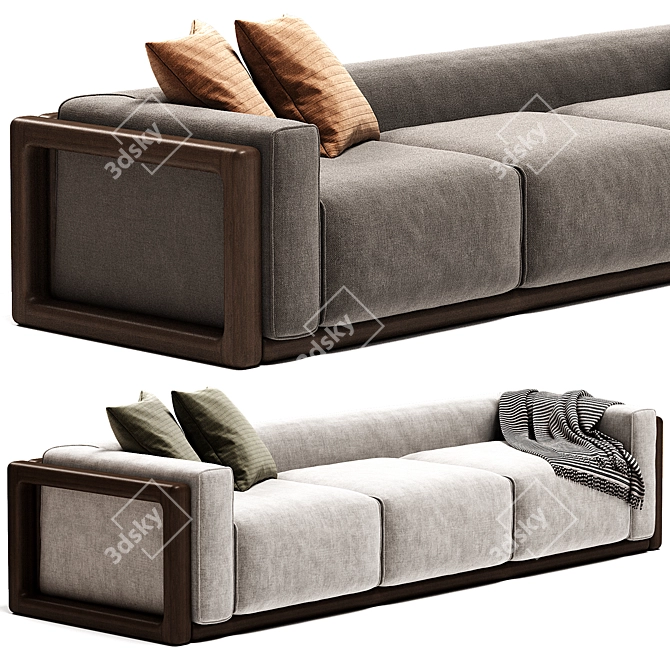 Elegant CORNARO Sofa - 2017 Model 3D model image 4