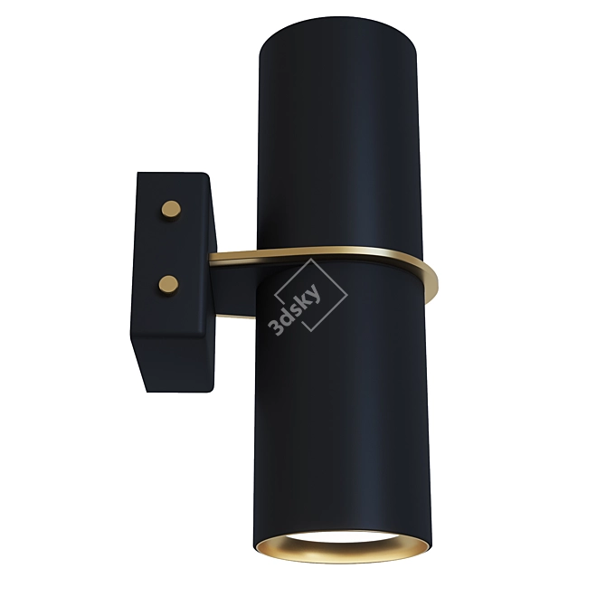 Elegant Wall Sconce Light Fixture 3D model image 2