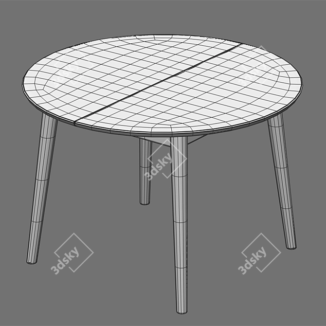 Convertible Stockholm Deephouse Dining Table 3D model image 6