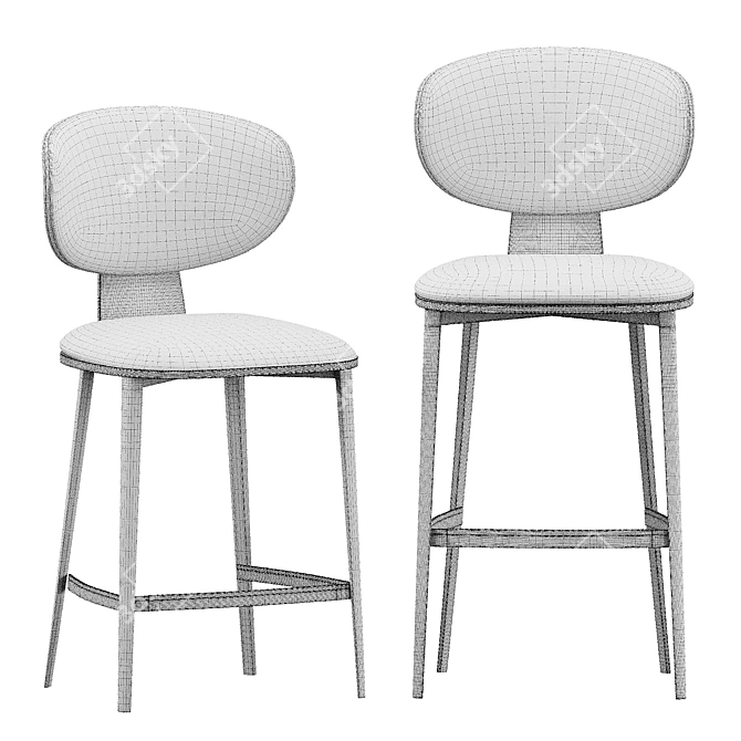 Stylish Bonaldo Olos Too Chair 3D model image 6