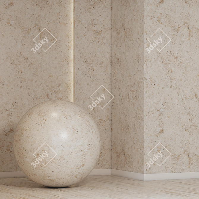 4K Seamless Stone Textures Pack 3D model image 1