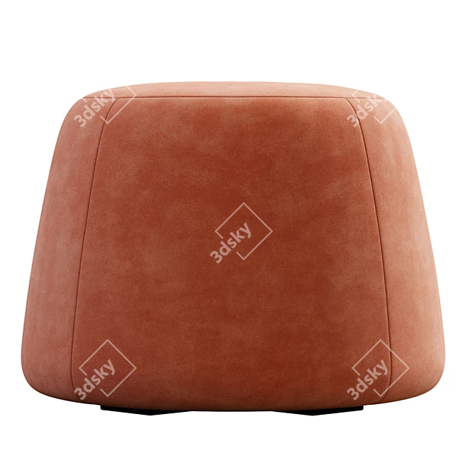 Contemporary Boca Pouf 3D Model 3D model image 2