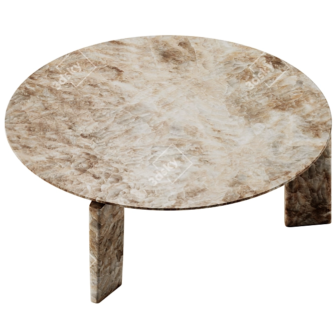 Exteta Giotto Marble Garden Table 3D model image 3