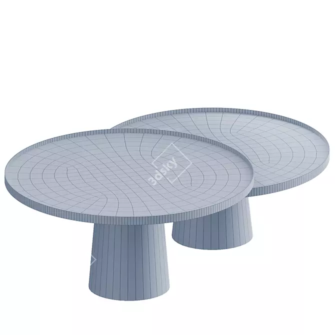 Raize Coffee Table Set of 2 3D model image 4