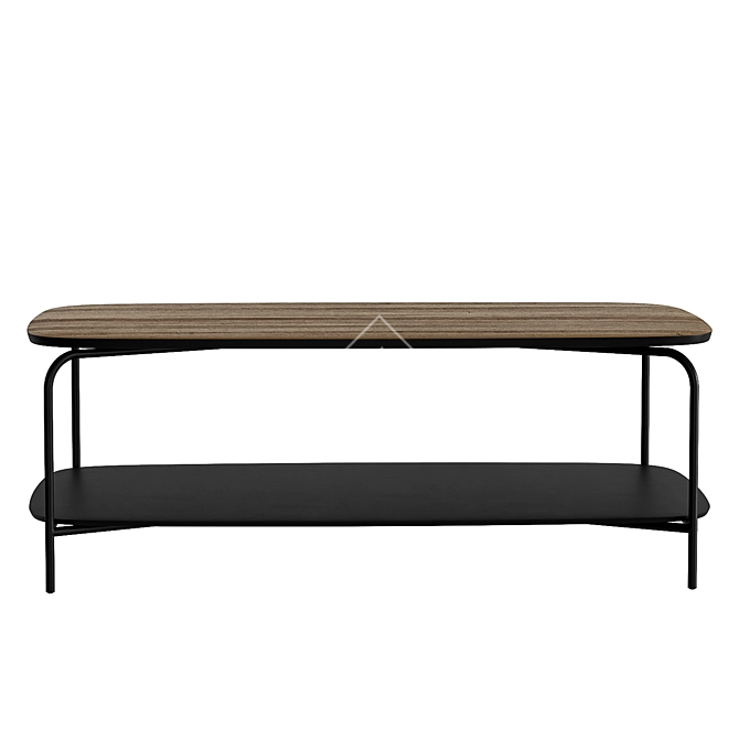 Genua Coffee Table in Black 3D model image 9