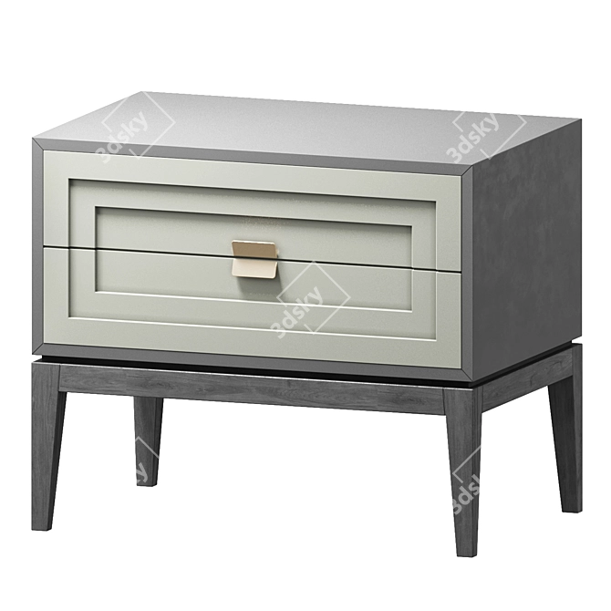 Stylish BUFFALO Nightstand 3D model image 1