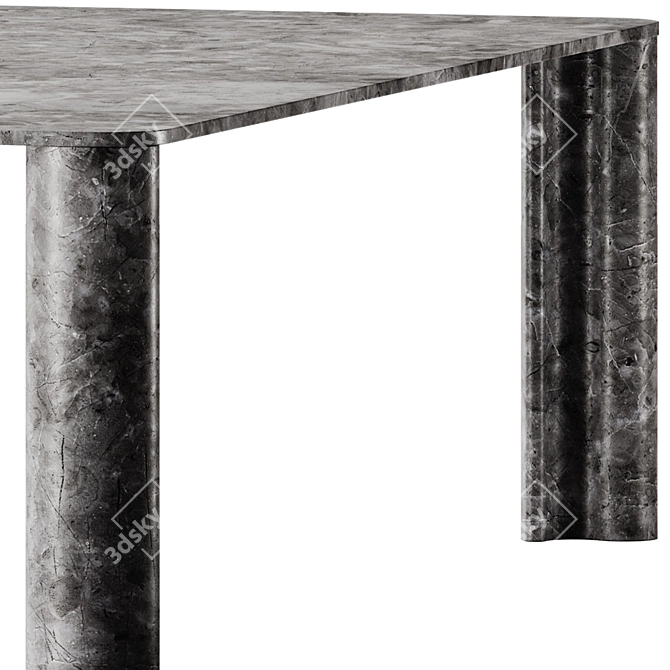 Elegant Michelangelo Outdoor Dining Table 3D model image 4