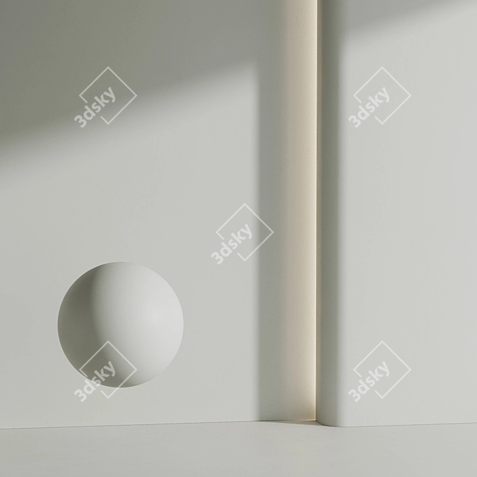 Modern Matte Wall Paint Set 3D model image 3