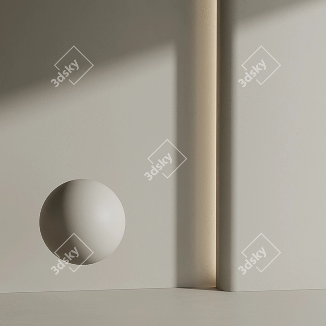 Modern Matte Wall Paint Set 3D model image 4