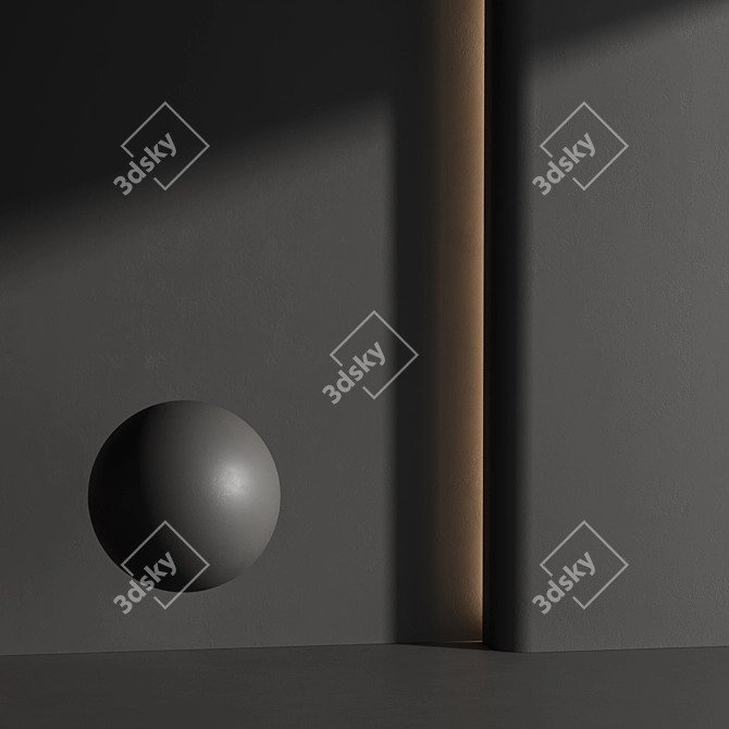 Modern Matte Wall Paint Set 3D model image 6