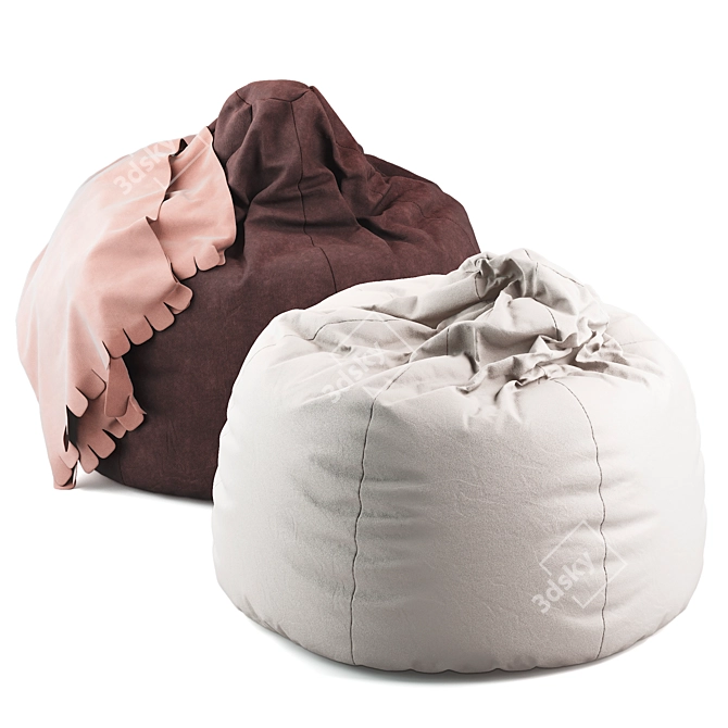 MAGNUM Beanbag in Timeless Design 3D model image 1