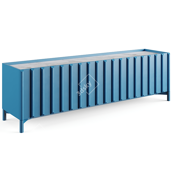 Sleek Storage Solution: Container Sideboard 3D model image 2