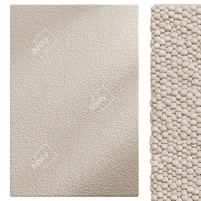 Handwoven Darika Area Rug 3D model image 1