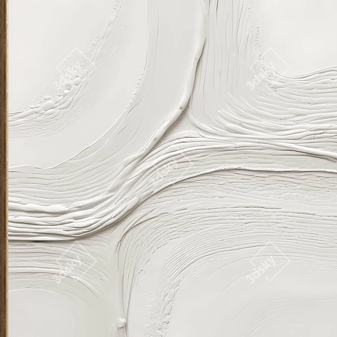 Dual Panel Plaster Frame 672 3D model image 3