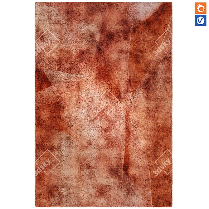 Innovative Qeeboo Studio Rug 3D model image 1