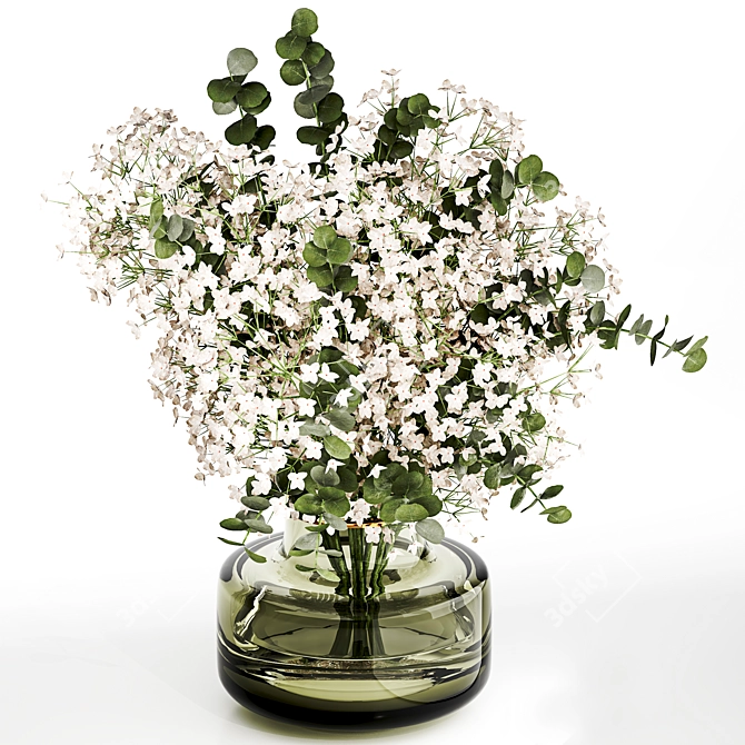 Detailed Bouquet Plant 3D Model 3D model image 2