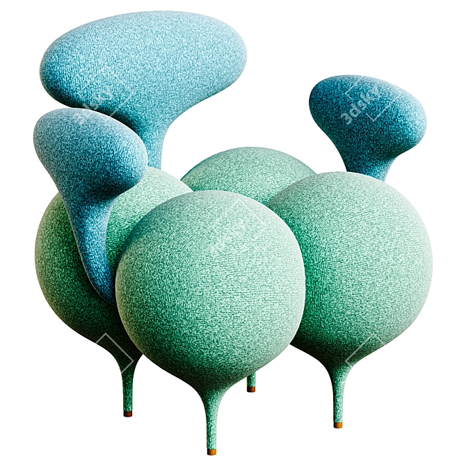 Inflated Ass Armchair by Manner&Matter 3D model image 1