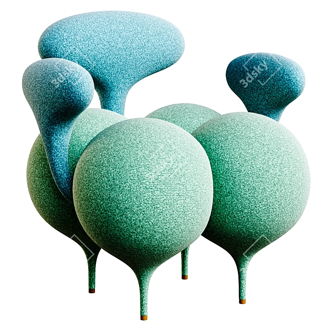 Inflated Ass Armchair by Manner&Matter 3D model image 2